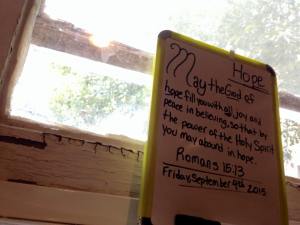 Gabby's somewhat daily scripture board